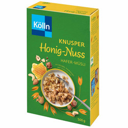 Подходящ за: Специален повод Kölln Мюсли с хрупкави ядки и мед 500 гр.